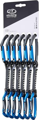Climbing Technology Unisex-Adult Lime Set UL 12 cm Quickdraw, Antrax/Electric Blue, One Size