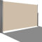 HOMEDEMO Seitenmarkise ausziehbar, 200 x 350+20 cm Khaki, Sichtschutz Sonnenschutz Markise, Windschutz Wasserdicht Seitenzugmarkise, Seitenrollo für Balkon, Terrasse, Garten