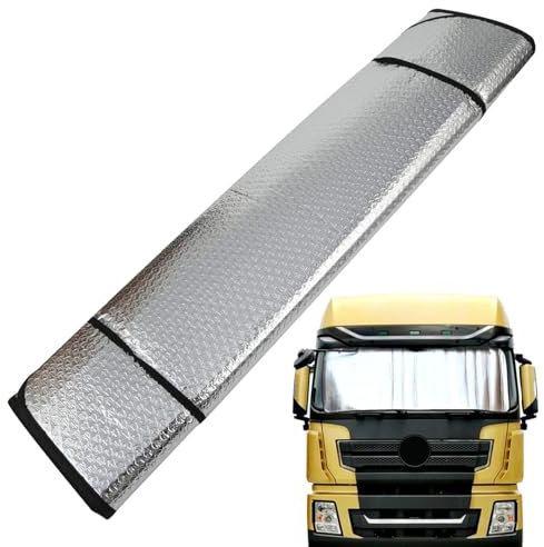 Generico Parasole Per Parabrezza Auto 220x80 Cm | Parasole Pieghevole Per Parabrezza Anteriore Di Camion