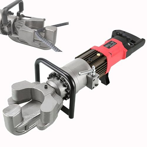 HEGGMKK Plieuse Électrique 4-22 Mm pour Barres d'acier, Plieuse Hydraulique pour Barres D'armature, Angle De Pliage en 5 S 0°-130°, Opération À Une Touche, pour Plier Les Tiges d'acier