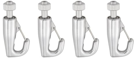 JianLing 4PCS Adjustable Hooks Track Wire Rope Locker Zinc Alloy Hooks 49mm Chandelier Hanging Lighting Accessories for Photo Mirror Clock Artwork Decorations