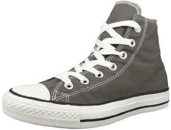 Converse AS Hi Can Charcoal 1J793 - Zapatillas de Deporte de Lona Unisex, Color Gris, Talla 36