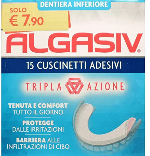 Algasiv Cuscinetti Adesivi Inferiori 15 Pezzi
