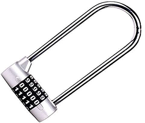 2,75 breites, rückstellbares 5-Positionen-Bügelschloss mit 4,57 langem Schäkel, Fitnessraum, geeignet für Schließfächer. Aktenschränke, Schränke, Zäune, Schuppen, Türschrankschlösser, 1 Stück,