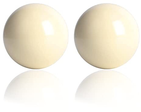 VOBOR White Cue Ball, Snooker Balls 2pcs 5.72cm/ 2.25in Snooker Pool Table Training Spot Cue Ball