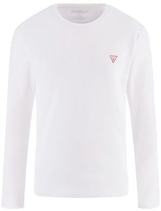 GUESS JEANS T-SHIRT MANICHE CORTE UOMO BIANCO