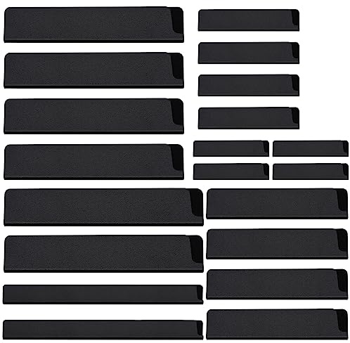 20pcs Universal Knife Edge Guards Set, Non-BPA Knife Sheath, Waterproof Abrasion Resistant Felt Lined Knife Cover Sleeves Knife Protectors, Gentle on Your Blades