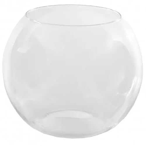 Vaso a sfera in vetro, diametro 30 cm, 12 l, per acquario, pesce, terrario, vaso idroponico, ciotola