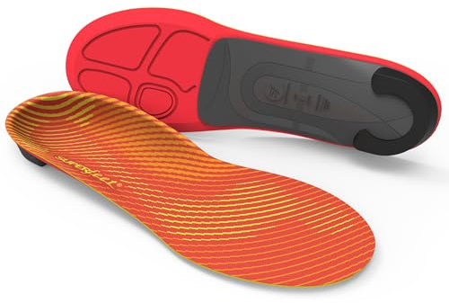 Superfeet Run Pain Relief Insoles for Plantar Fasciitis Relief & Runners with All Arch Heights Support & EVOLyte® Carbon Fiber - 5.5-7 Men / 6.5-8 Women