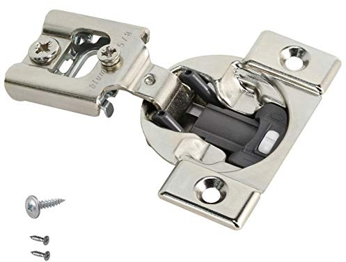 Blum 38N355B.10 Compact BLUMOTION 38N Hinge, Soft-Close, 105 Degree, 5/8 Overlay, Screw-on (Pack of 4)