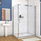 1500x760mm Xinyang Sliding Shower Enclosure 5mm Safety Glass Reversible Bathroom Cubicle Screen Door with Side Panel Shower Tray Free Waste