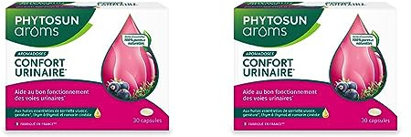 Phytosun Arôms - Capsules confort urinaire aux Huiles Essentielles – 1 x 30 Capsules (Lot de 2)