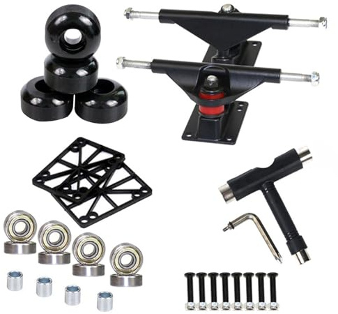 Linsition Skateboard Trucks Skateboard Bearings Set Trucks Et Skateboard Roues Skateboard, Skateboard Trucks Petit Camions Skateboard Support, Matériel De Skateboard Set