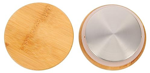 HOLIDYOYO 2pezzi Coperchio Per Contenitore D'acqua in Acciaio Inossidabile Coperchio Protettivo Resistente All'usura Filtrante Sostituibile Per Uso Quotidiano Accessorio Per Contenitore