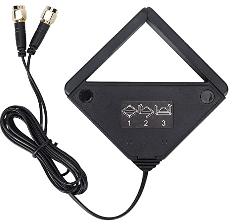 Fyearfly Antena externa de doble banda, conector RPSMA de 2,4 G/5 GHz, aumenta la fuerza de la señal, diseño plegable, ángulo ajustable, base magnética