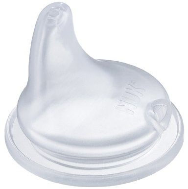 NUK First Choice Learner Bottle Replacement Non-Spill Silicone Spout 1pk (Pack of 6, Total 6 Spouts)