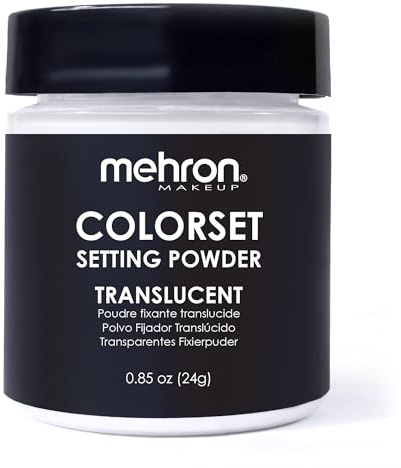 Mehron Makeup Setting Powder | Loose Powder Makeup | Perfect for Halloween 1 oz (28 g) (Neutral)