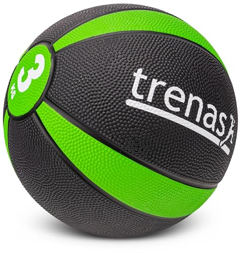 trenas médecine Ball en Caoutchouc Pro - 3 KG