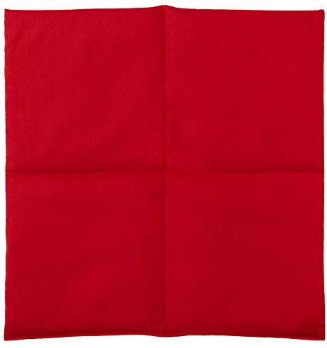 Traubenkernkissen 40x40cm 4-Kammer groß kirschrot - Wärmekissen - Körnerkissen