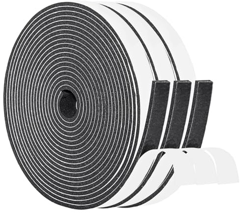 Yotache Adhesive Foam Tape 1/2 x1/8, Total 50 Feet Long