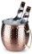 Buddy´s Bar - Moscow Mule Flaschenkühler, 5 Liter Volumen, hochwertiger Edelstahl-Kühler, lebensmittelecht, Hammerschlag-Effekt, Riesen Cocktail-Tasse, gehämmert, Kupfer Antik, 1 Stück