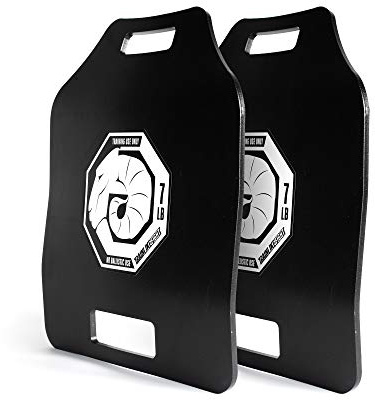 TRAINLIKEFIGHT Ultimate Triple Curve Weighted Plates - Juego de Placas lastradas de Peso, sin Chaleco - 3,17kg (6,34kg total pareja)
