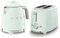 Smeg 50’s Style Retro Range Breakfast Set, 0.8L 1400W Mini Kettle and Multi-Functional Control 2-Slice 950W Toaster, Pastel Green, KLF05PGUK/ TSF01PGUK