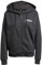 adidas Damen Essentials LINEAR Full Zip French Terry Hoodie, Black/White, XL