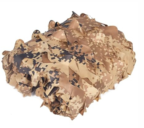 HSPLXYT Camo Netting Camouflage Netting Hunting Camo Net Camouflage Nets for Hunting Sunshade Car Cover Camping Shooting Fence Canopy Party Decorations(Size:4x4m/13.1x13.1ft)
