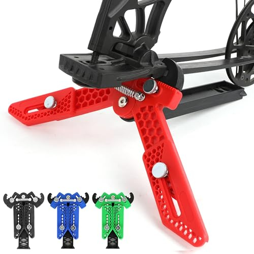 SHARROW Archery Compound Bow Stand, Triangular Support Structure Stand, Portable Foldable Bow Holder Bracket Bow Stander for Outdoor Hunting Shooting (Black)