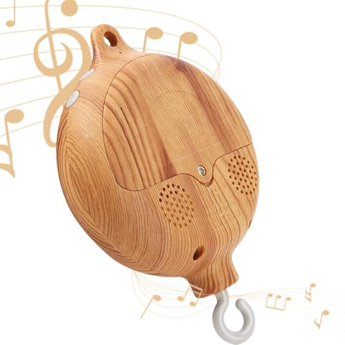 Carillon mobile per culla, scatola musicale mobile per neonati 35 melodie, lettino per bambini, campana, scatola di musica effetto legno, culle mobili per cots Nursery Decoration