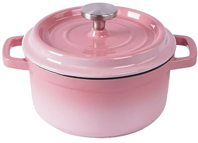 Dutch Oven Pot with Lid, Enameled Cast Iron Oval Dutch Oven, Bread Oven, for Sauteing, Roasting, Baking and Bread Making (4)
