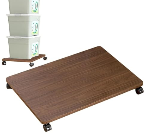 Carrello per stampante da scrivania - 17,72x11,81 pollici, organizer multiuso con rotelle, capacità di peso di 35 kg | Tavola ad alta densità, carrello portaoggetti portatile | Lavatrice da soggiorno