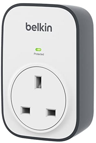 Belkin SurgeCube 1 Way/ 1 Plug Surge Protection Plug, White