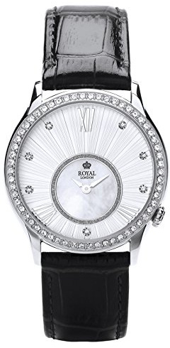 Royal London 21284-02 Montre analogique pour femme avec bracelet en cuir