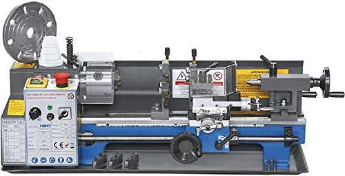 TORNIO PARALLELO PER METALLO MONOFASE CON VARIATORE DI VELOCITA' 0,6 Kw DISTANZA PUNTE 350 mm FERVI 0716S