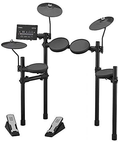 Yamaha DTX402K Electronic Drum Kit - Acoustic Effects and Electronic Sounds for an Ideal Voice, 10 Built-In Training Functions, App for iOS/Android Available, Black