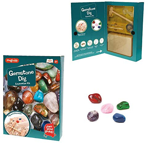 MAGNOIDZ Geology Gemstone DIG & Excavation Kit