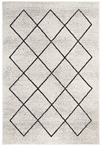 Vävmatta Bolonia ornamentmönster löpare modern polypropen Öko-Tex 100 matta i krämgrå, 160 cm x 235 cm