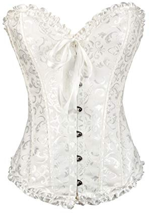 SxyBox Corset Mujer Medieva Burlesque Corsé y Bustier para Fiesta Navidad y Halloween Carnaval
