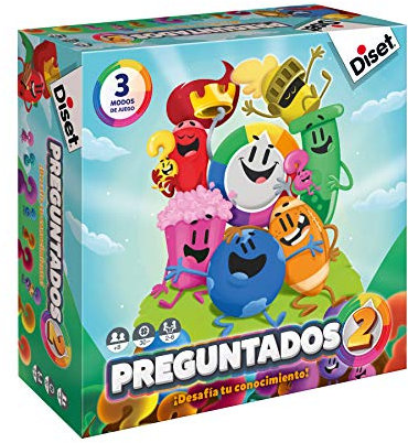 Diset, Preguntados 2, Juego de Mesa Familiar a Partir de 8 años, Multicolor