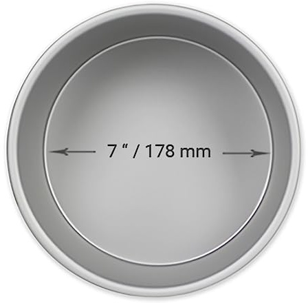 PME Professionell anodiserad aluminium rund kakform 18 x 6 cm, silver