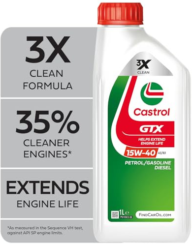 Castrol GTX 15W-40 A3/B3 Motoröl, 1L