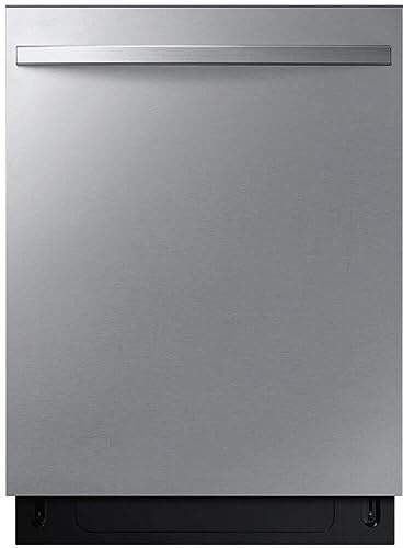 Samsung DW80CG4021SR 24-Inch Top Control Built-In Dishwasher, 15 Place Settings, 53 dBA Quiet Operation, 4 Wash Cycles, Stainless Steel