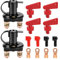 EXLECO 2er Auto Batterie Trennschalter 12V Batterieschalter Batterie Hauptschalter Abgeschnitten Switch Hauptstromschalter Batterietrennschalter Batteriehauptschalter Knochen Schalter mit 2 Schlüsseln