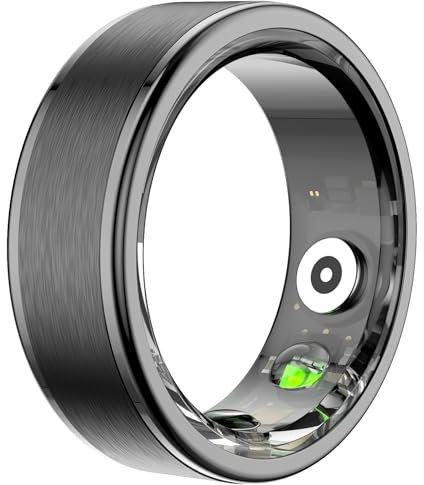 Smart Ring Fitnss Tracker Heart Rate Sleep Monitor Blood Oxygen Health Ring Fitness Ring Pedometer Calories Step Counter Exercise Mode Sport Ring 5ATM Waterproof Smart Rings for Men Women