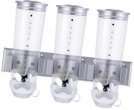 Distributeurs de produits secs – Triple récipient indispensable pour céréales, riz, nourriture | Distributeur de céréales classique à Double boîte pour aliments secs, récipient de produits secs indisp