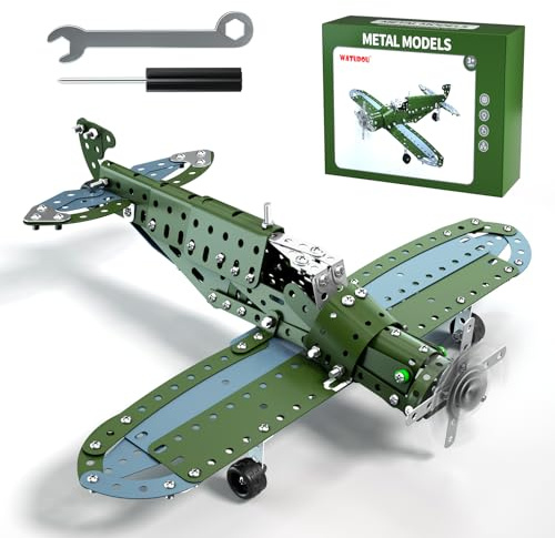 Model Airplane STEM Building Projects Toys - DIY Building STEM Projects Toys for Kids Boys Girls Ages 8-12-16, Assembly Science Kit Model Plane Birthday Gift Toys for Kids Boys 8 9 10 11 12 Years Old