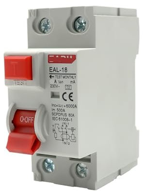 LTUNKHWP 2P 10mA Tipo A Interruttore differenziale elettromagnetico differenziale Interruttore di Sicurezza 6A, 10A, 16a, 20A, 25A, 32A, 40A, 50A, 63A(63A)