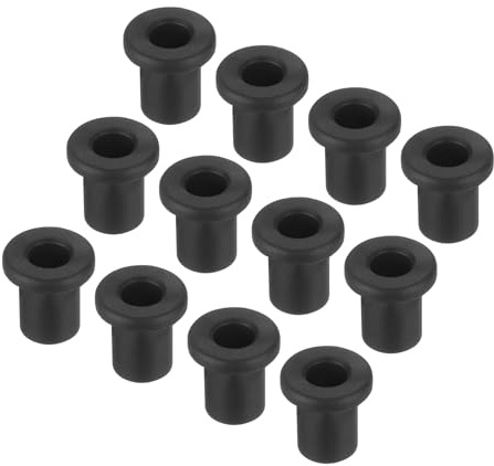 QUARKZMAN 30 stycken T-form gummihålstätning montering diameter 6 mm ID 4 mm H 9 mm svart tätningsskydd kabelgenomföring flexibla för kabelrör